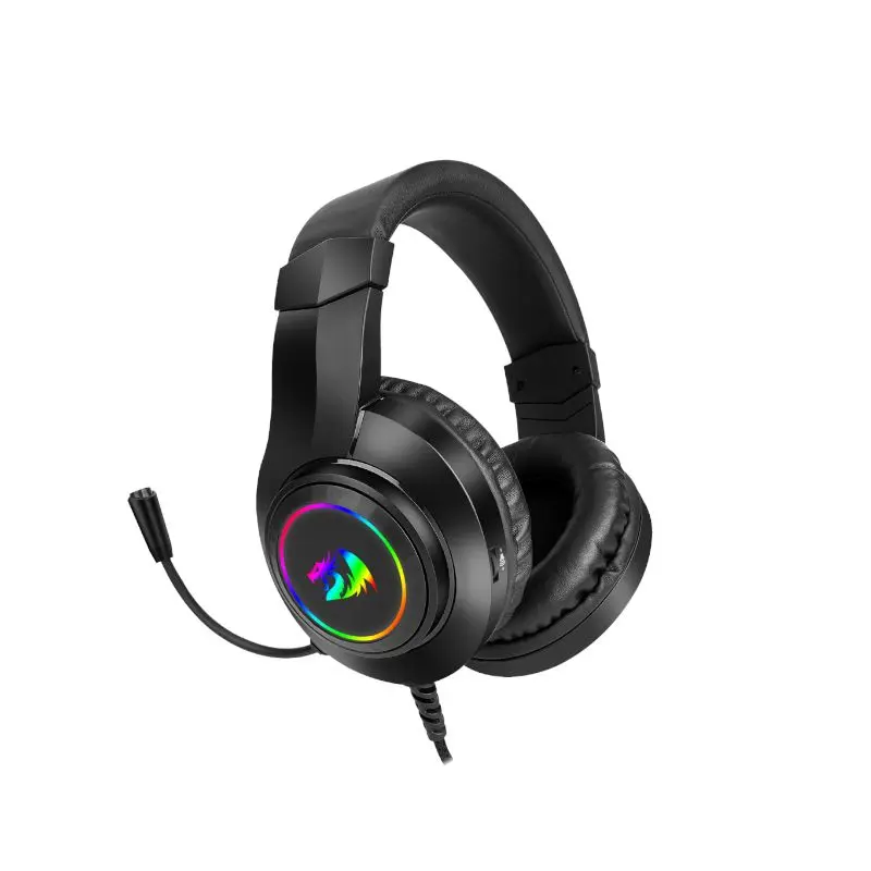 Audifono Redragon Gaming Hylas 3.5Mm Negro Con Microfono Rgb H260b