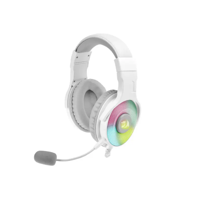 Audifono Redragon Gaming Pandora 3.5Mm 7.1 Blanco Con Microfono Rgb H350W Virtual