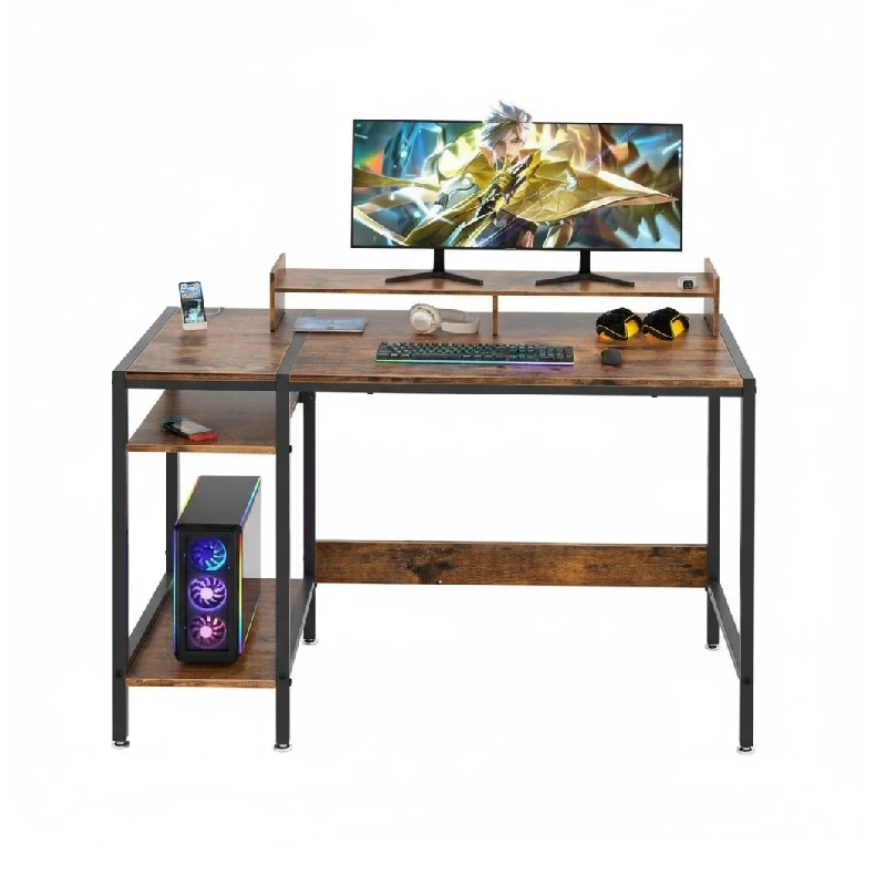 Escritorio Café Rustico C/Porta Cpu 98X47X74Cm