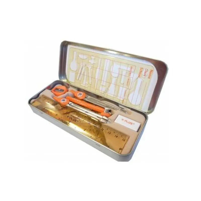 Juego Geometria 15cm Y-Plus 8pzs Estuche Metal