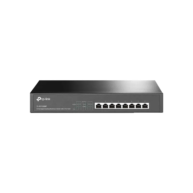 Switch 8 Puertos 10/100/1000 Mbps Poe+ Tp-Link Gigabit Tl-Sg1008mp