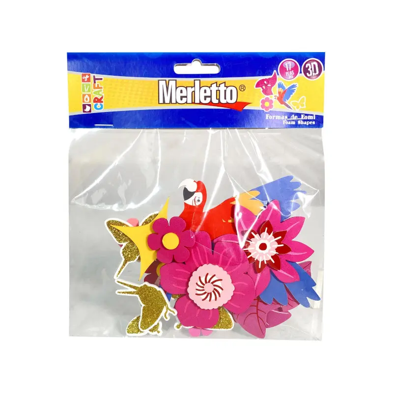 Foamy Figura 3D Tropical Paquete17 Merletto