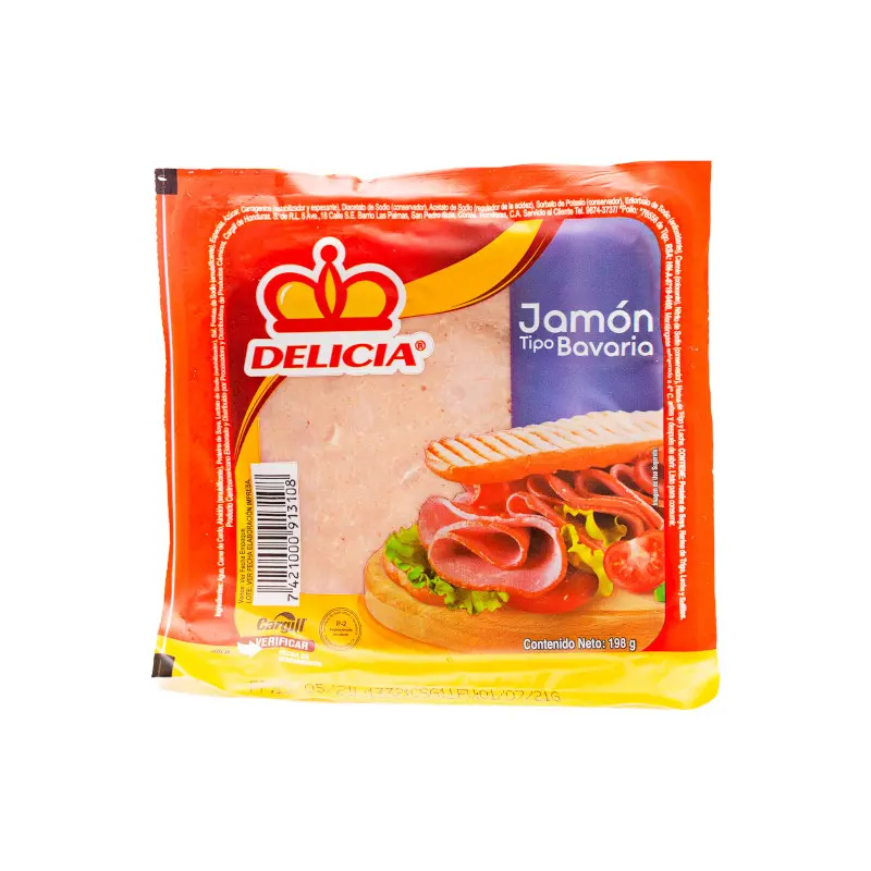 Jamon Bavaria Delicia Pqt 198gr