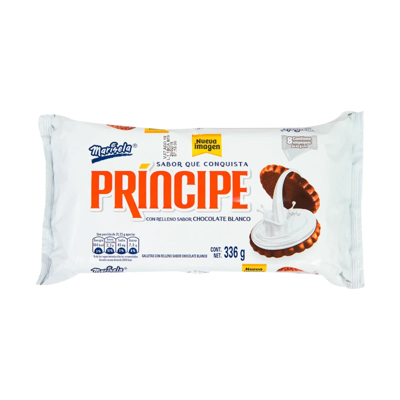 Galleta Principe Choc Blanco Pqt8 360Gr