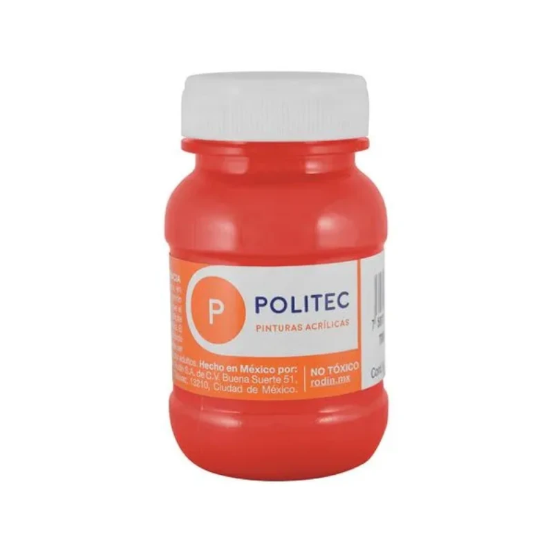 Pintura Acrilica 100 Ml Rojo 314 Politec