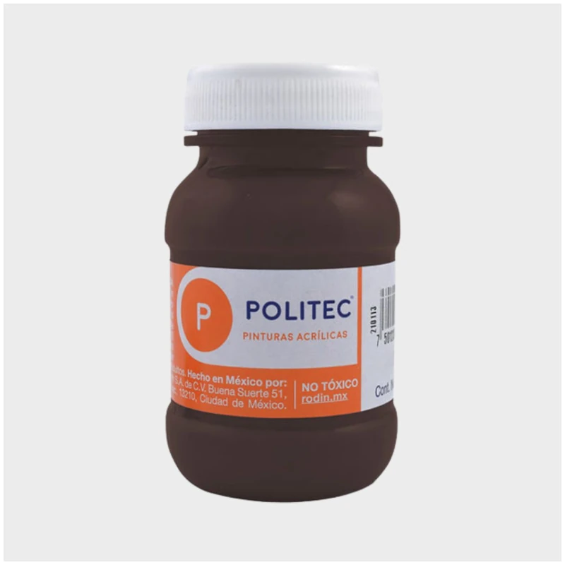 Pintura Acrilica 100 Ml Sombra Cafe 304 Politec