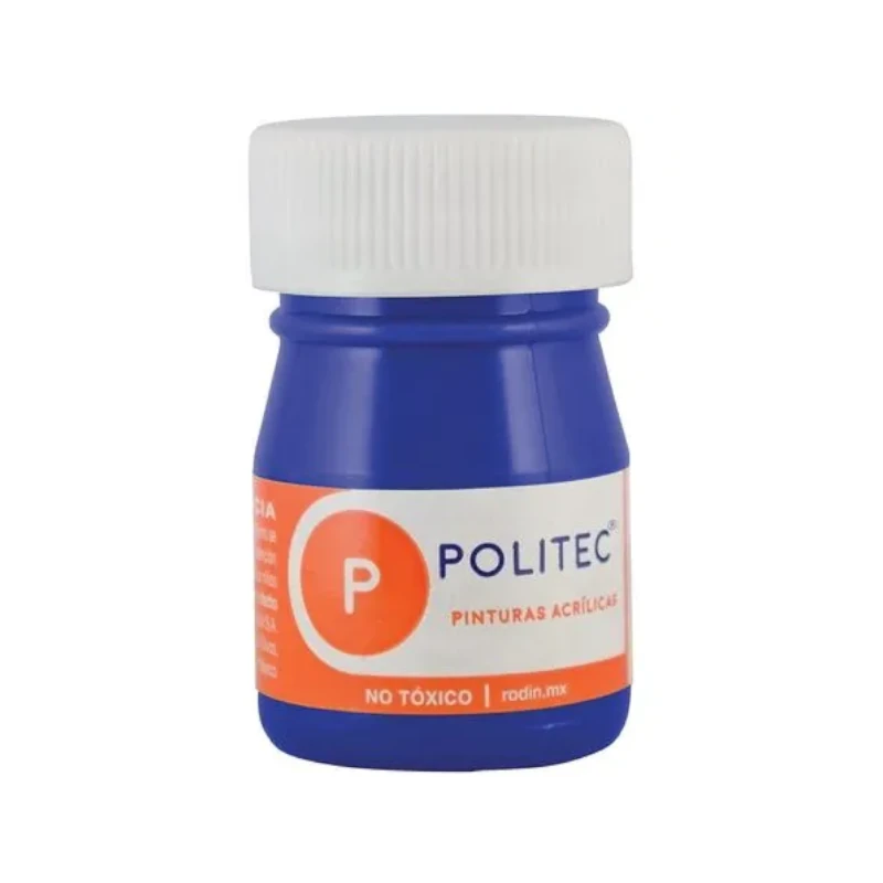 Pintura Acrilica 20Ml Blanco Azul Ultramar Politec