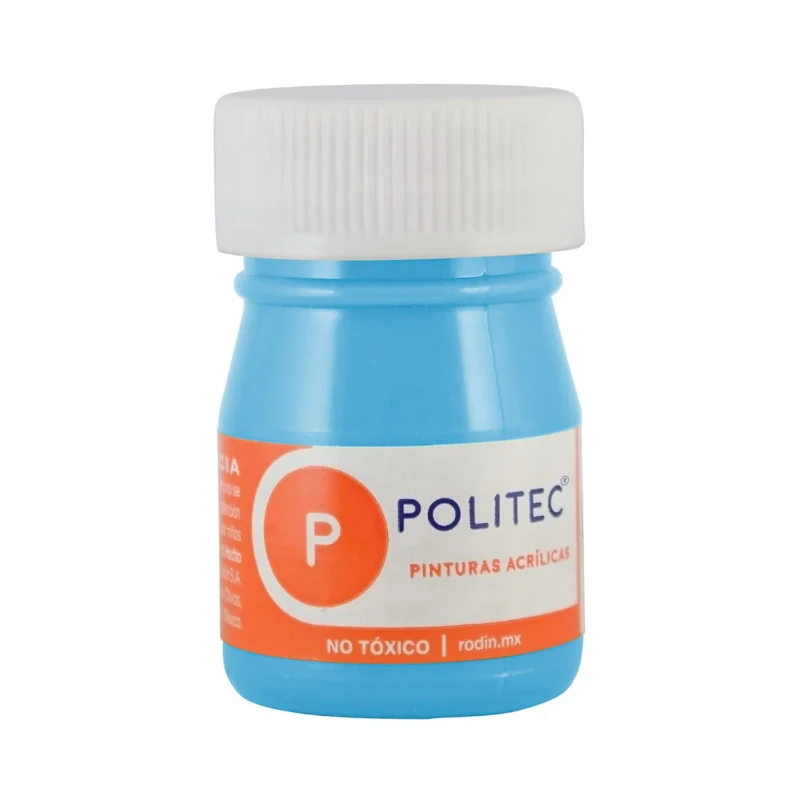 Pintura Acrilica 20Ml Blanco Azul Pastel Politec