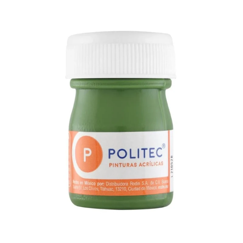 Pintura Acrilica 20 Ml Verde Oro Politec