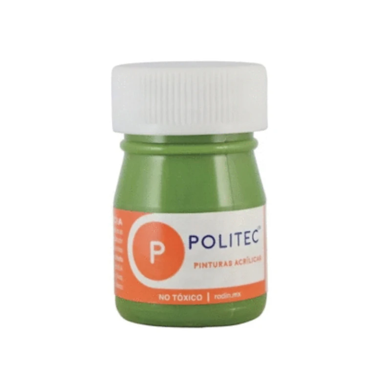 Pintura Acrilica 20 Ml Verde Hoja Politec