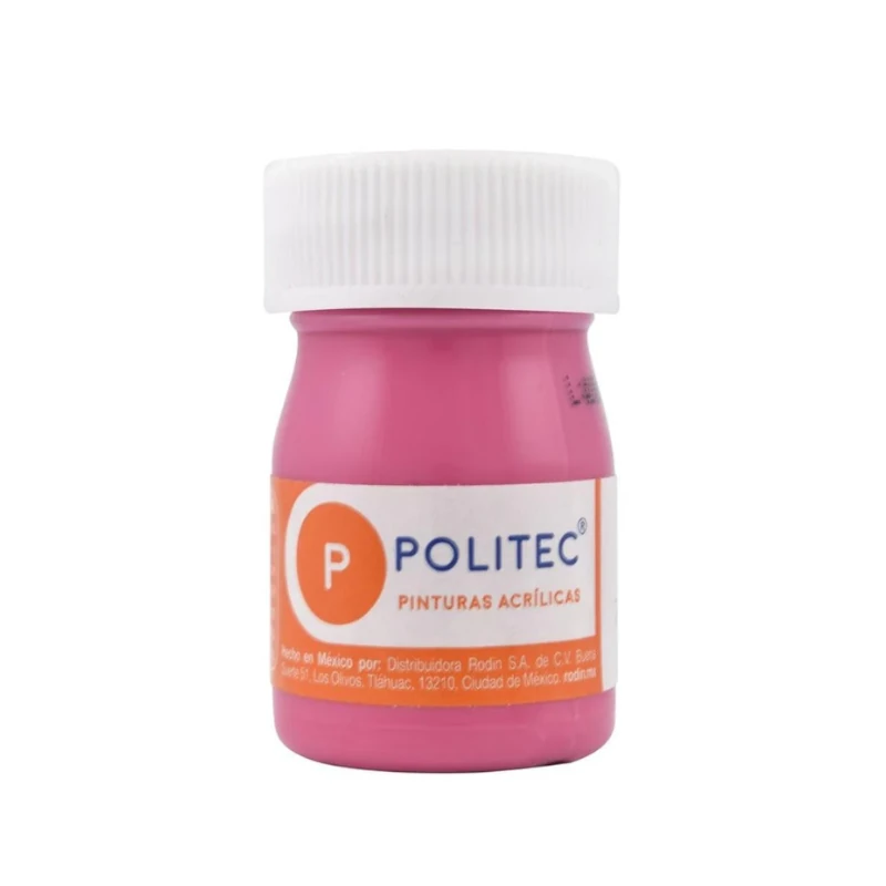 Pintura Acrilica 20 Ml Rosa Mexico Politec