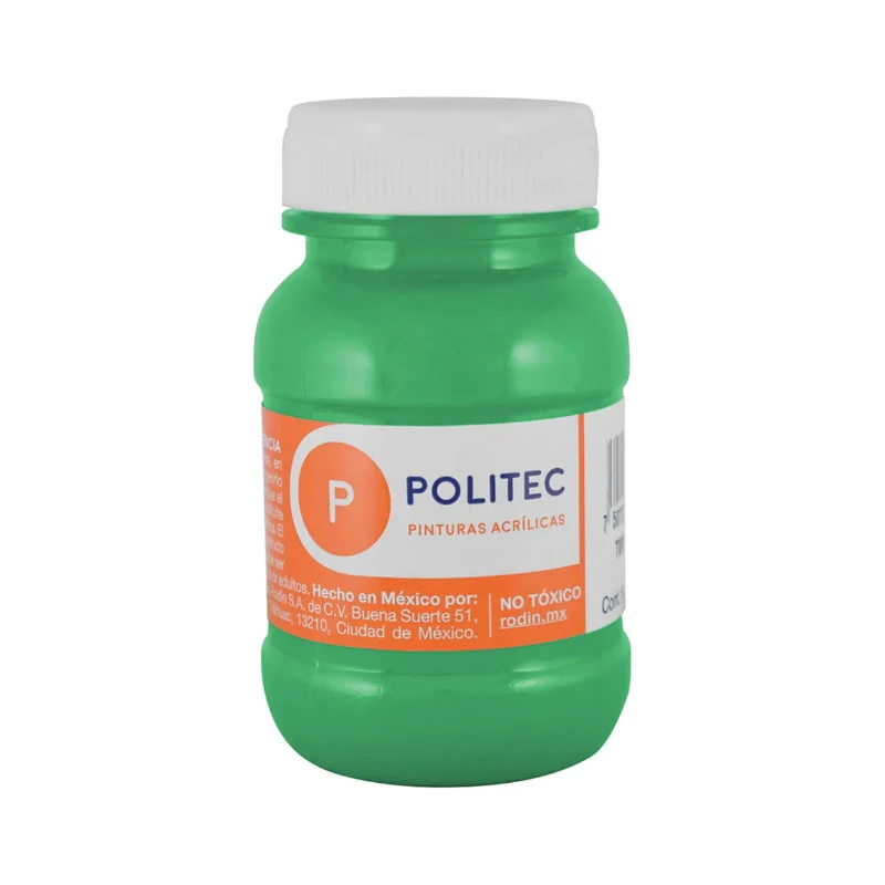 Pintura Acrilica 100 Ml Verde Claro Politec