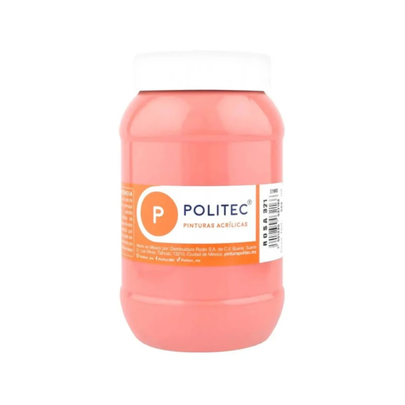 Pintura Acrilica 100 Ml Rosado Politec