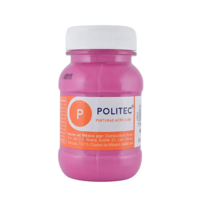 Pintura Acrilica 100 Ml Magenta Politec