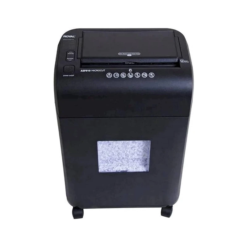 Destructor Royal 9Hjs/100Hjs Automatico Para Tarjeta Credito/Cd/Grapa/Clips Corte Cruzado