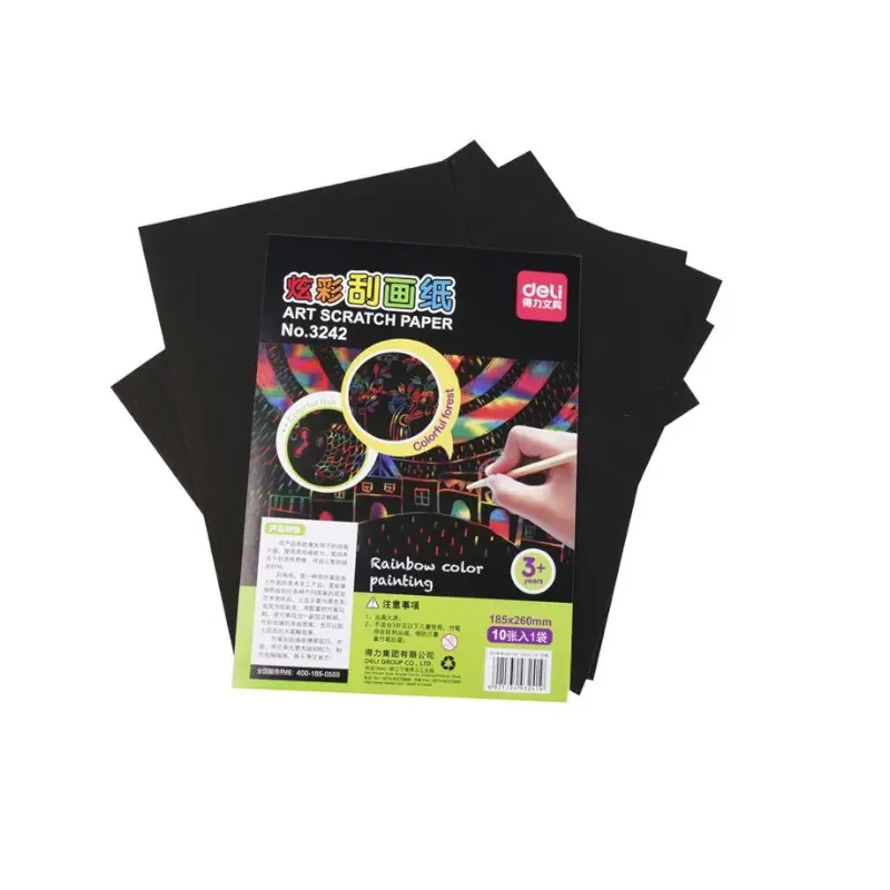 Cartulina Raspable Paquete 10 Deli