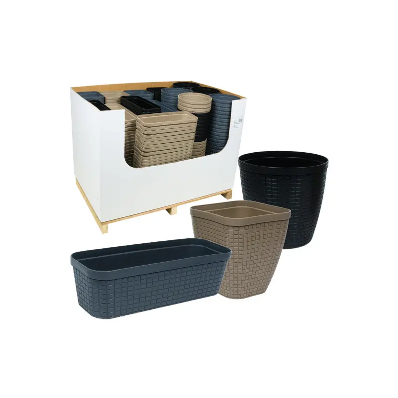 Macetero Plastico Mediano Surtido