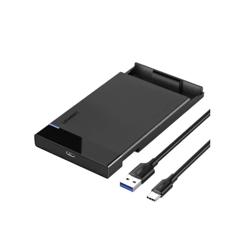 Gabinete De Duro Sata A Usb-C 3.1 2.5  Negro Us221 Ugreen