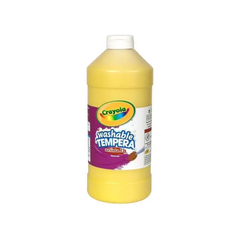 Tempera Crayola 16Oz Amarillo Lavable Artista II