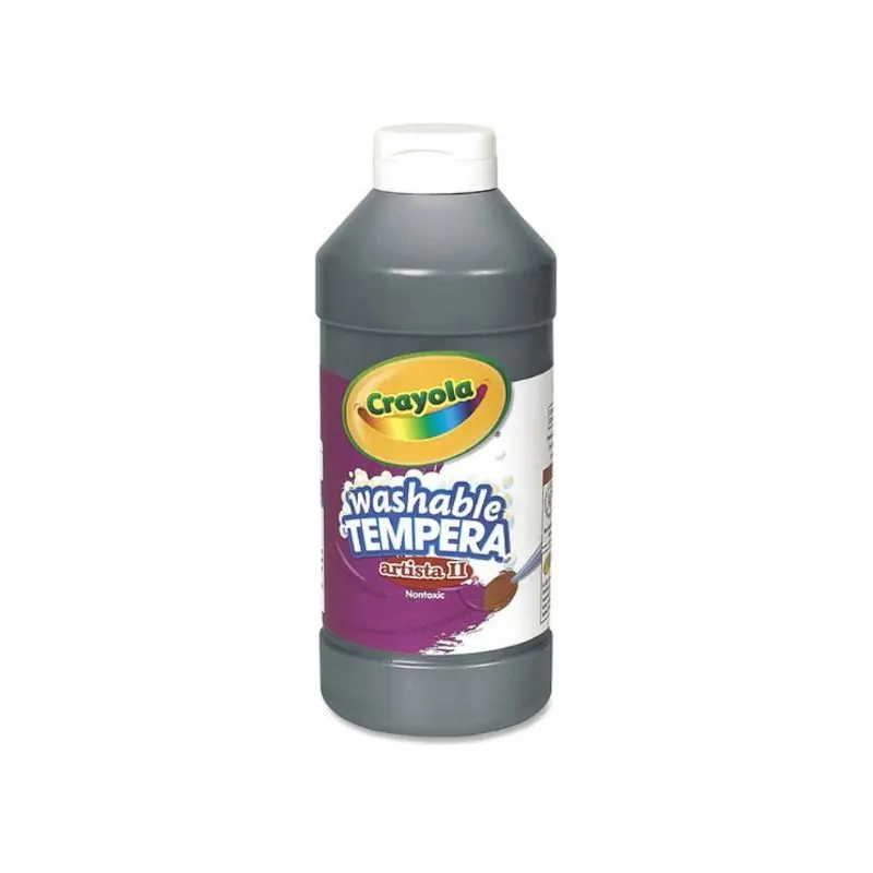 Tempera Crayola 16Oz Negro Lavable Artista II