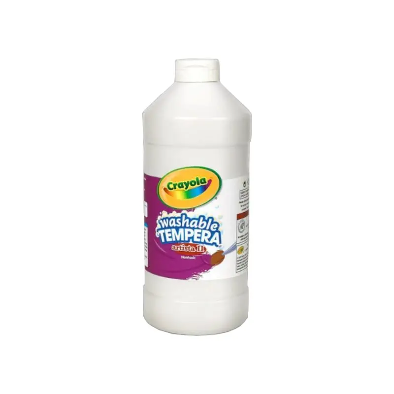Tempera Crayola 16Oz Blanco Lavable Artista II
