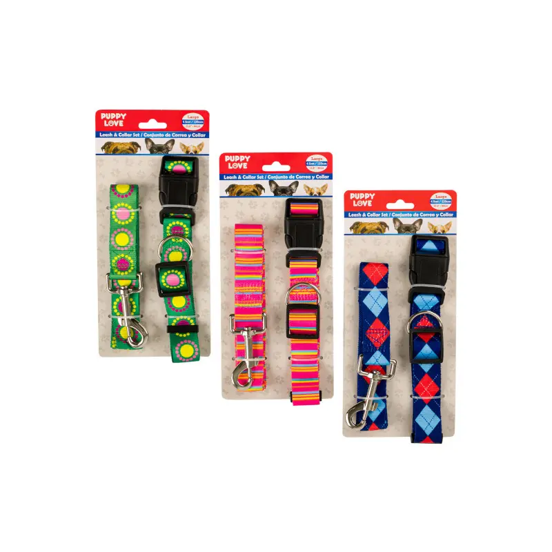 Collar Perro Con Correa Surtido 23.6