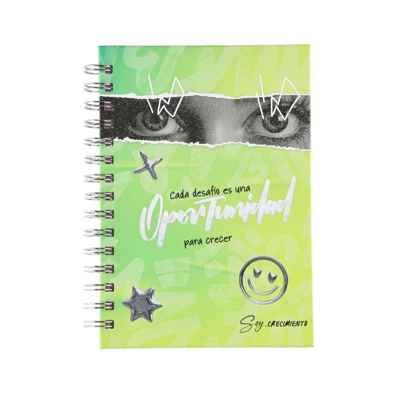 Libreta Espiral Diseños 100 Hojas Pasta Dura Merletto