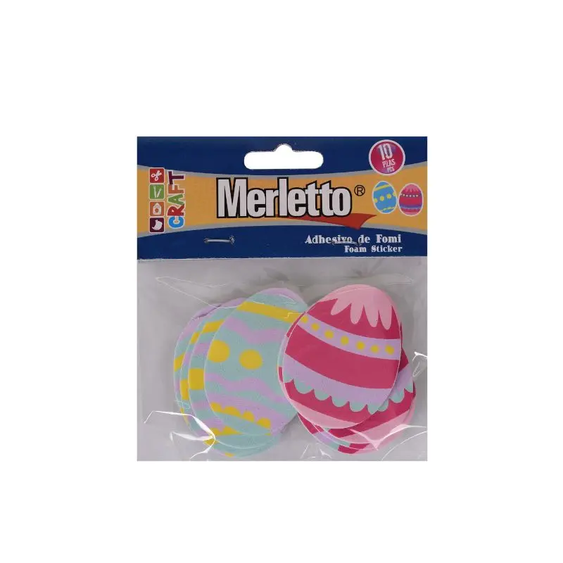 Foamy Adhesivo 3D Huevos Pascua Paquete10 Merletto