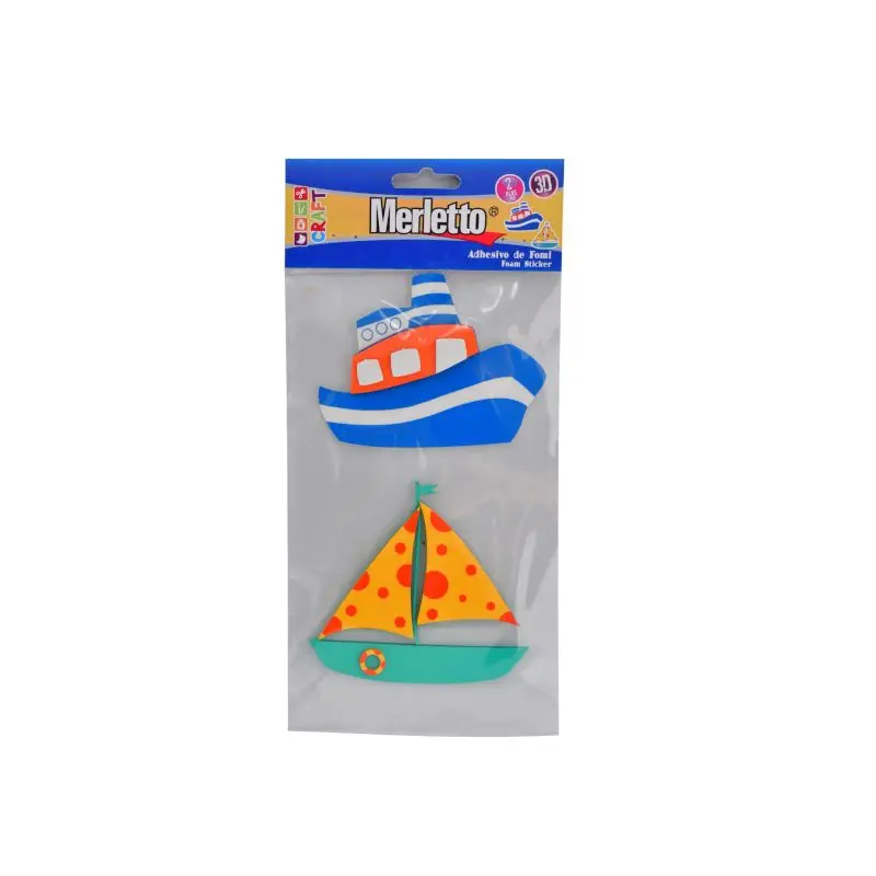 Foamy Adhesivo 3D Barcos 2Piezas Merletto