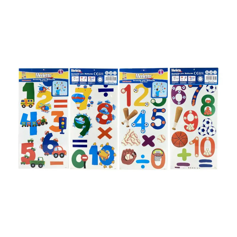 Calcomania Para Habitacion Numeros Merletto
