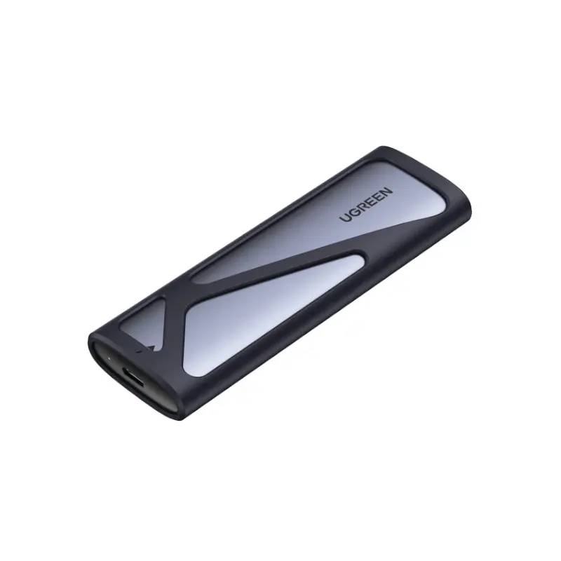 Gabinete De Duro Sata A Usb-C 3.2 M.2 Nvme Negro Cm400 Ugreen