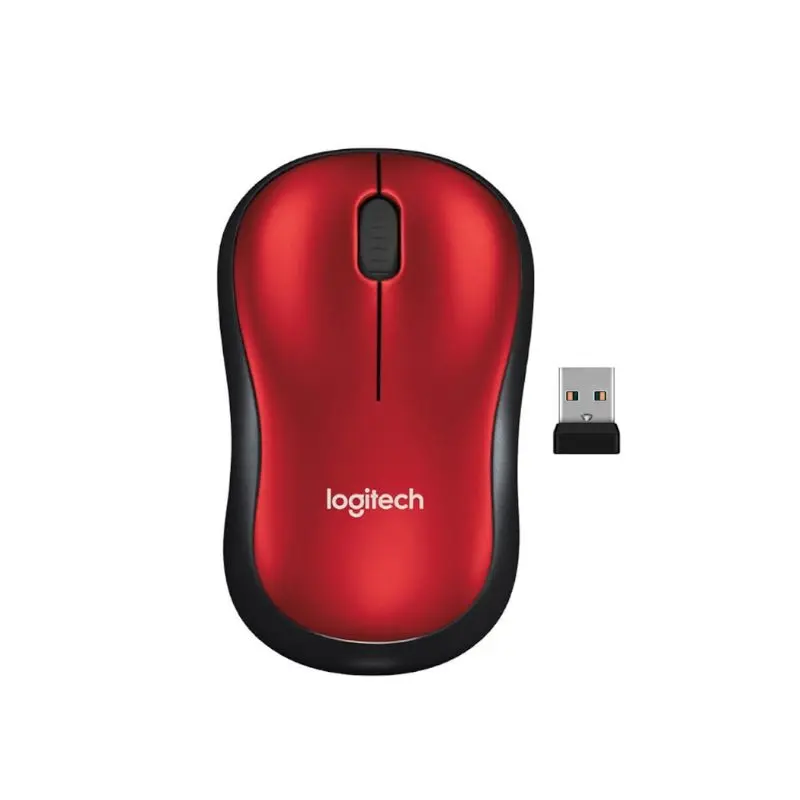 Mouse Logitech Inalambrico Rojo M185