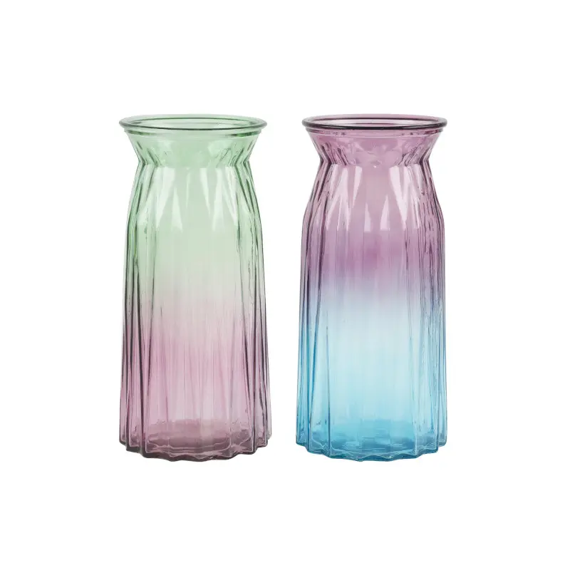Florero Vidrio 9.8  Colores Surtidos