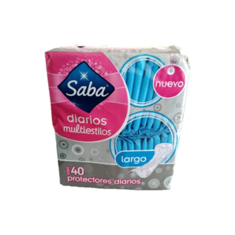 Protector Diario Saba Multiestilos Largo Pqt40