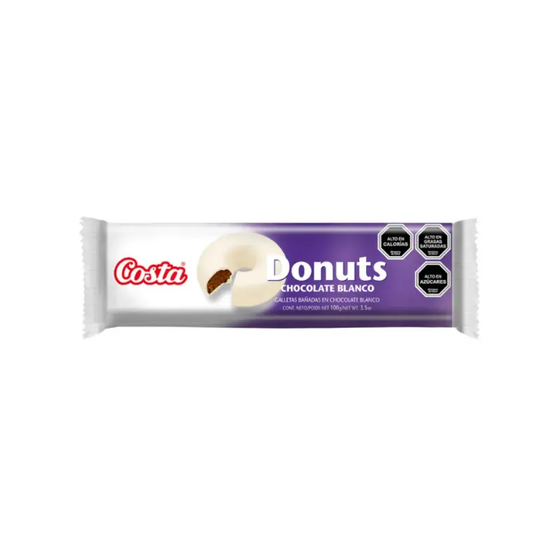 Galleta Costa Donuts Chocolate Blanco 100Gr