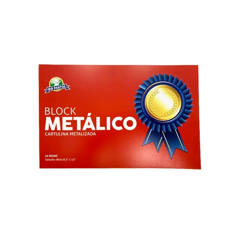 Block T/O Cartulina Metalizada 16Hjs Mis Pasitos