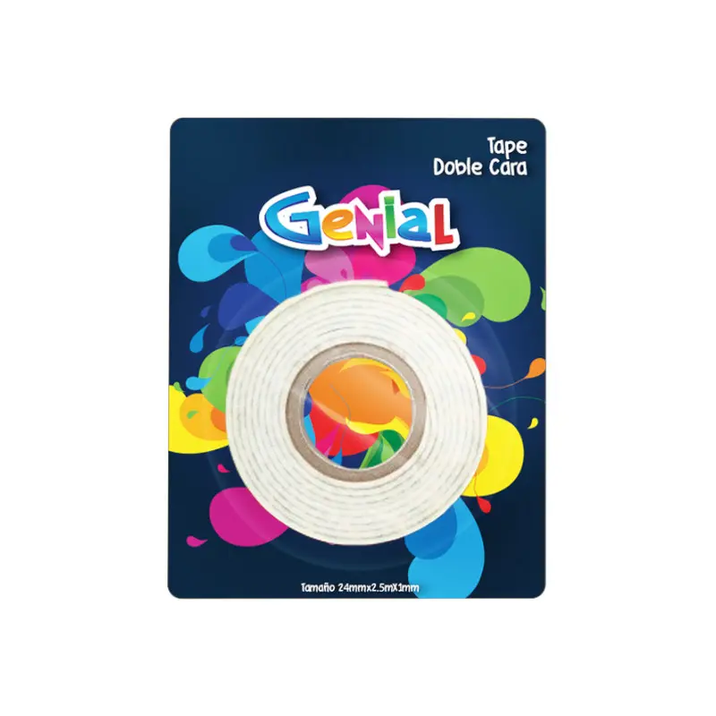 Tape Doble Cara Genial  24Mmx2.5Mx1Mm