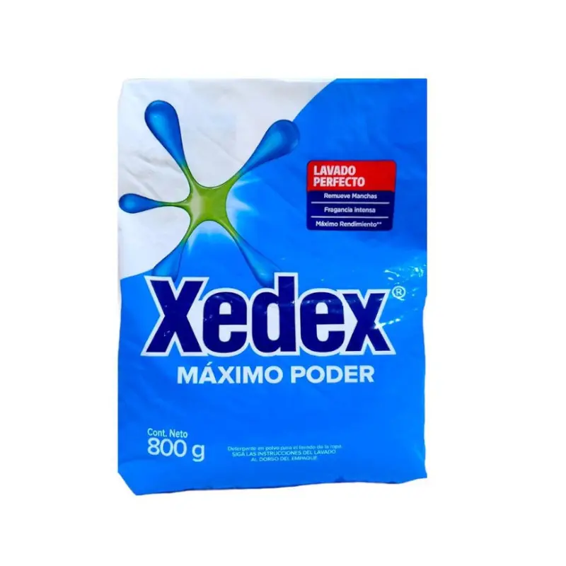 Detergente Xedex En Polvo Azul 800g