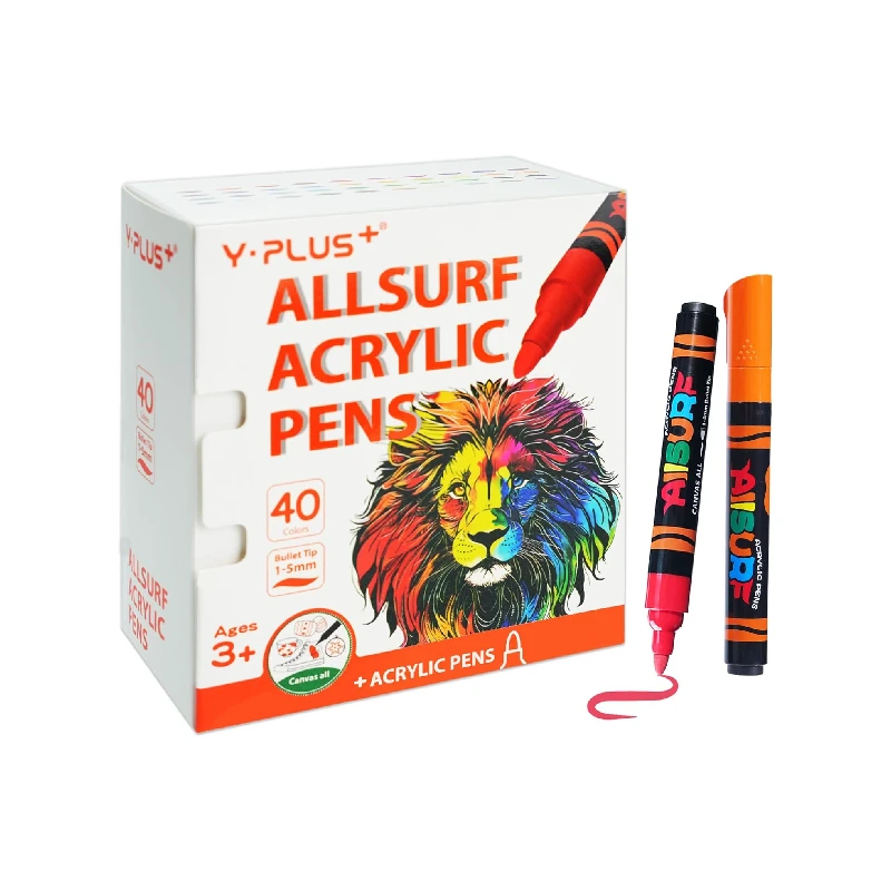 Marcador Acrilico Y-Plus 40 Colores Allsurf