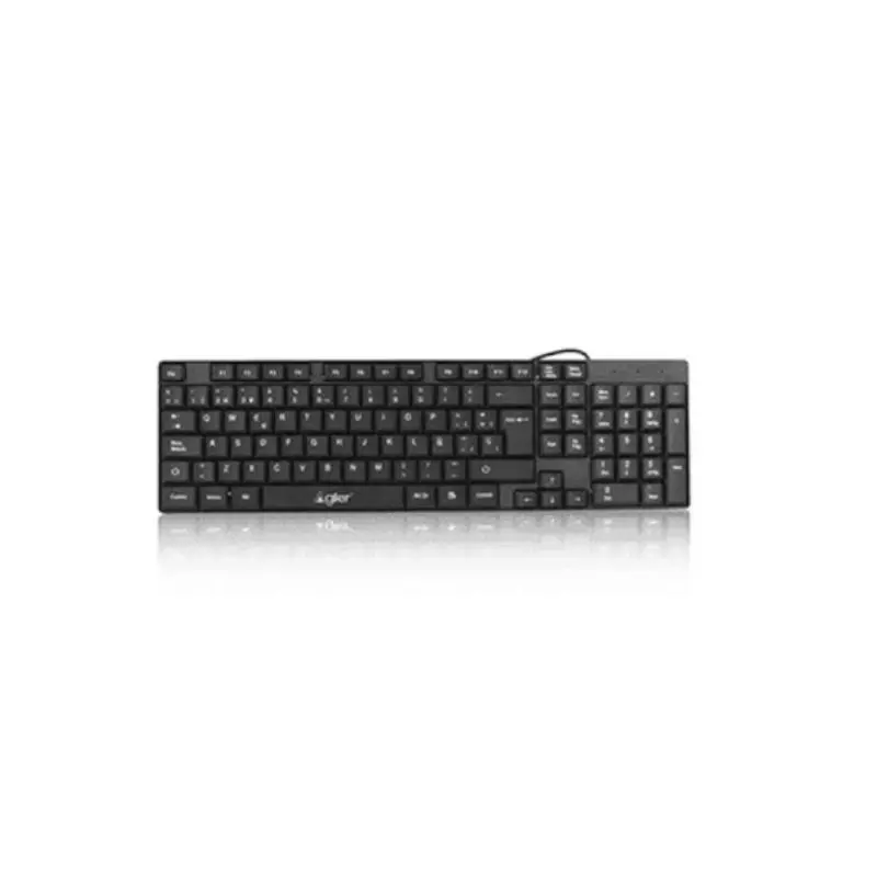 Teclado Multimedia Español Usb Agiler Negro