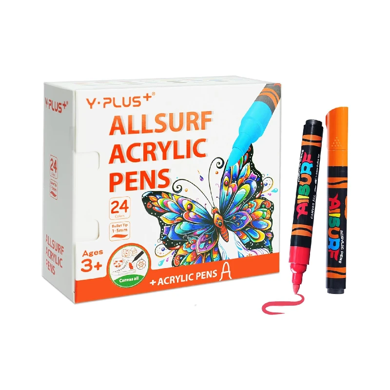 Marcador Acrilico Y-Plus 24 Colores Allsurf