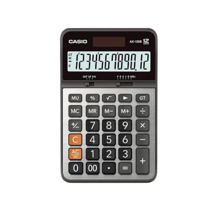 Calculadora Casio Ax-120 12 Digitos Gris