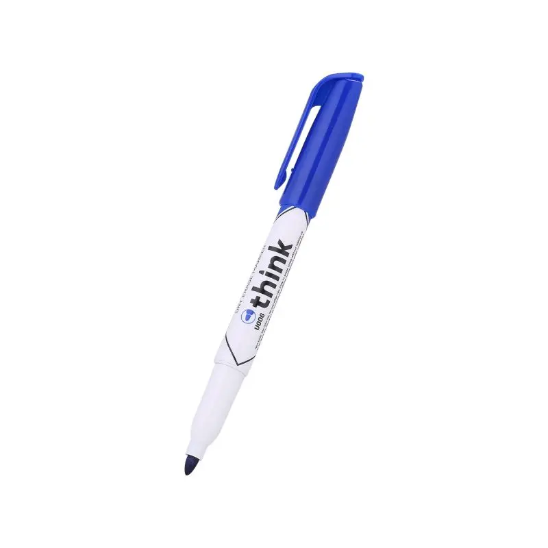 Marcador Para Pizarra Deli Azul Punta Fina