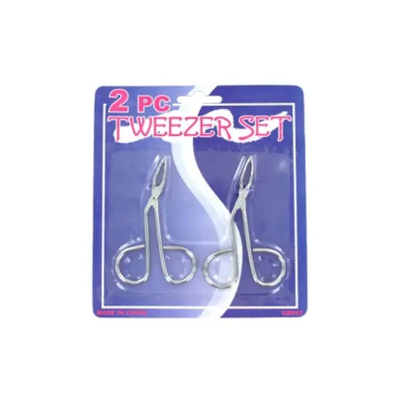 Pinza Para Cejas 2Pzs Tipo Tijera