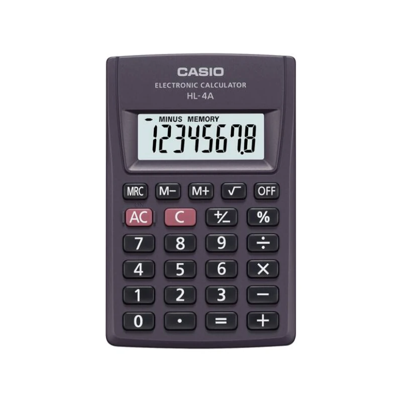 Calculadora Casio Hl-4A 8 Digitos Negro