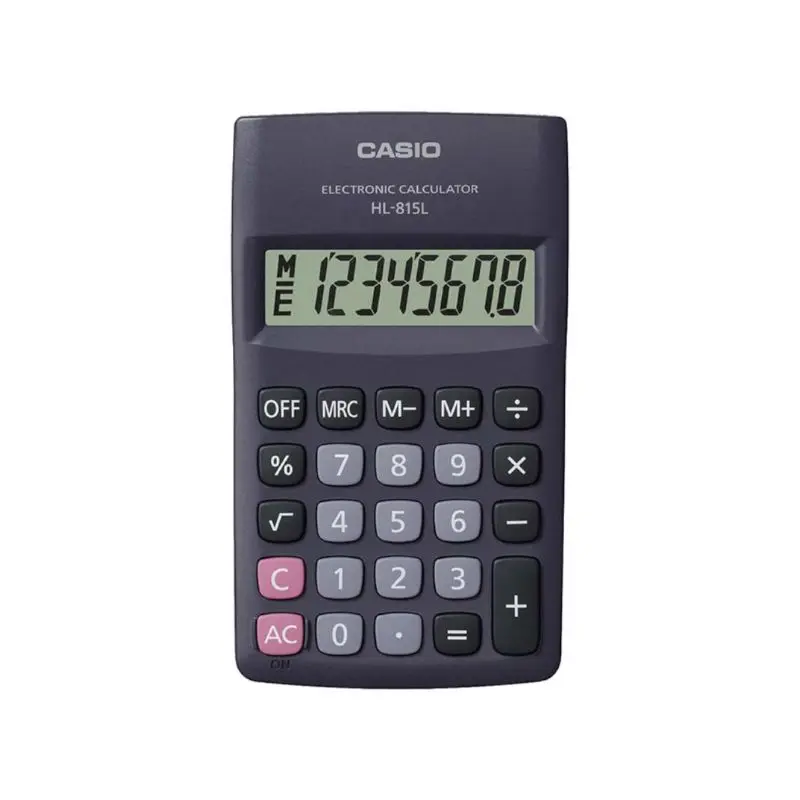 Calculadora Casio Hl-815 8 Digitos Negro