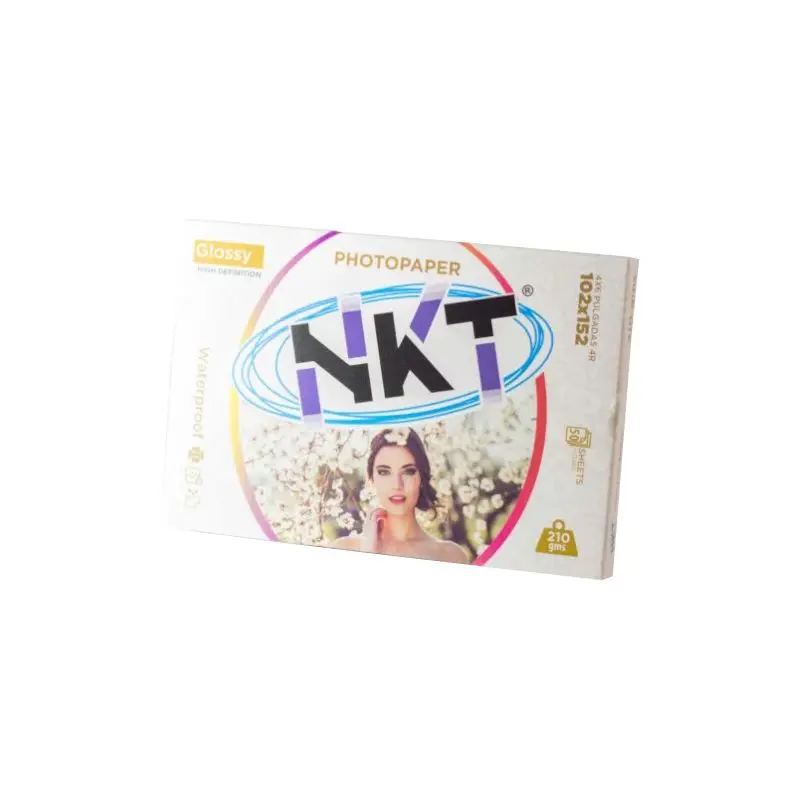 Papel Foto 4X6 50Hjs Glossy 210Gr Nkt