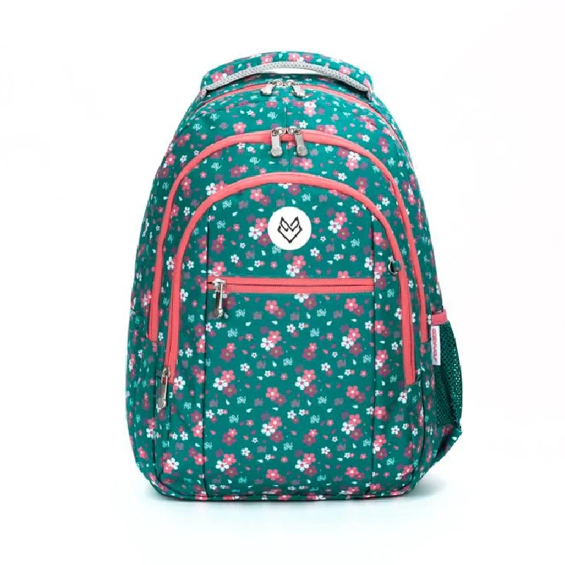 Mochila Greywolf 16  Raven Green Floral