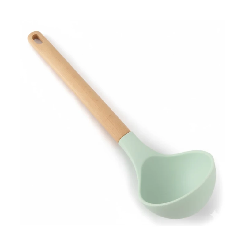 Utensilio Silicon Cucharon Sopero Verde