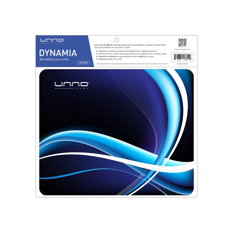 Pad Para Mouse Negro Azul Unno Dynamia